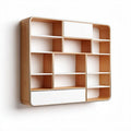 Libreria modulare in legno e MDF con dimensioni 120 x 100 x 20cm