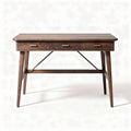 Scrivania in legno scuro con tre cassetti dimensioni 120 x 60 x 75cm